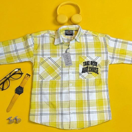 YELLOW Back Printed Shirts 3