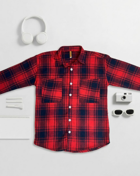 RED Back Printed Shirts 1